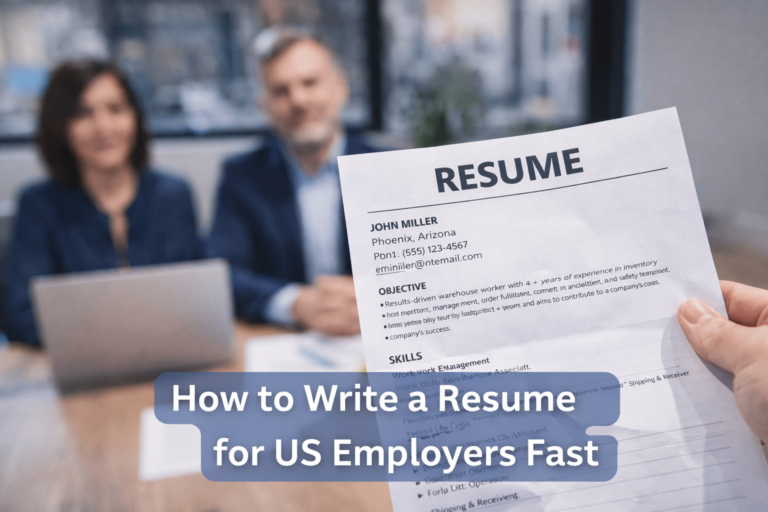 how to write a resume for US employers