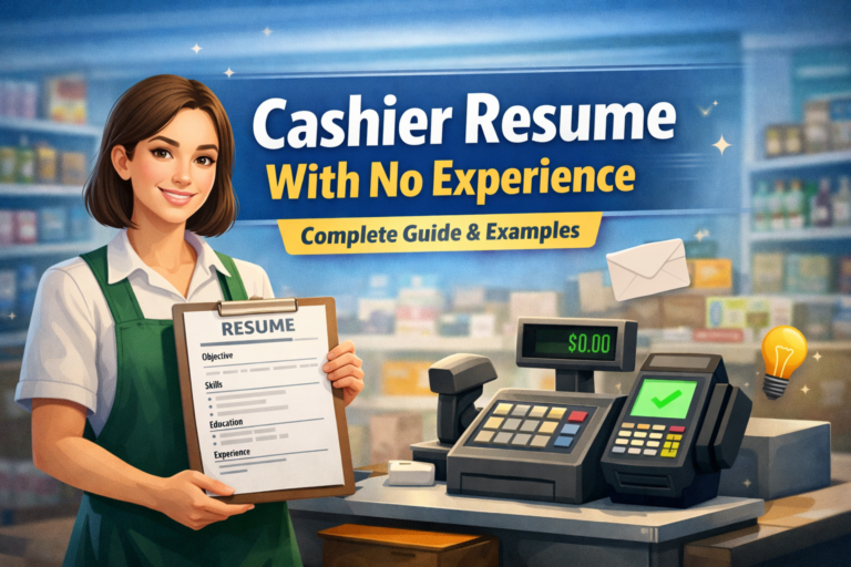cashier resume no experience