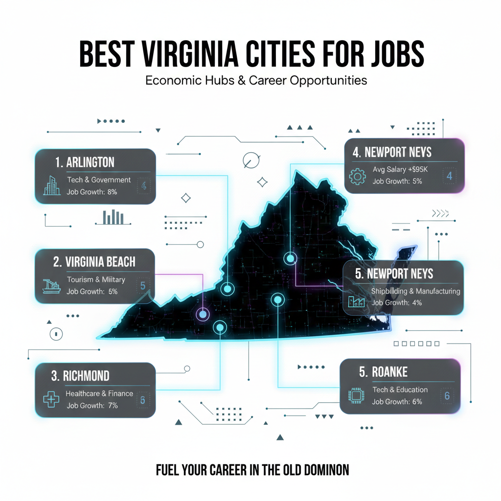 Top cities in Virginia for employment opportunities