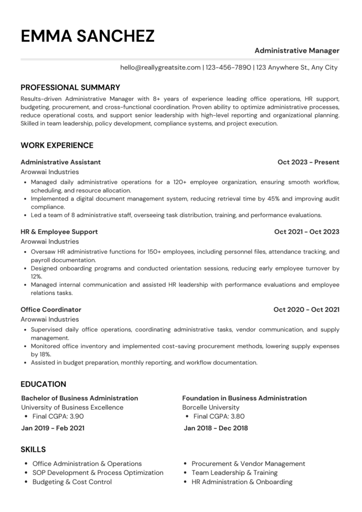 simple elegant clean classic minimalist professional cv resume