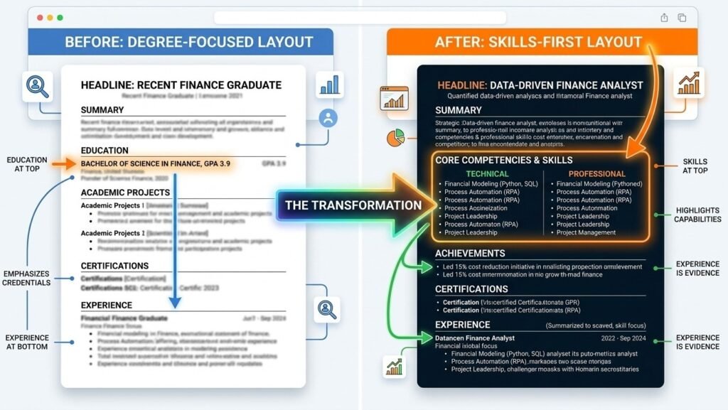 how to write a skills-based resume without a college degree