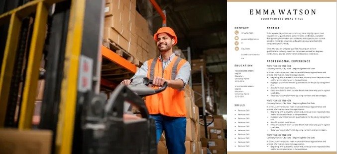 Warehouse Worker Resume